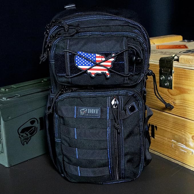DDT Death Dealer Tactical Assassin Sling Bag Color Blueline