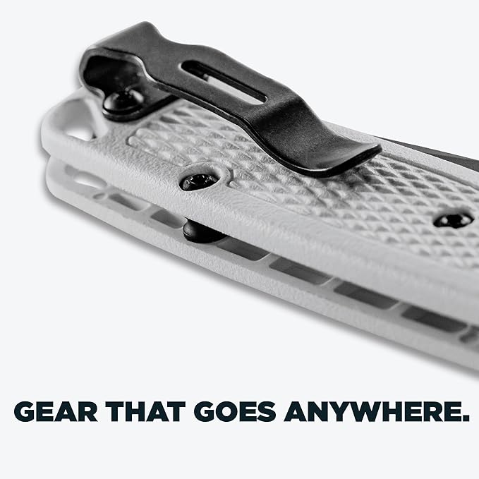 Benchmade - Mini Bugout Outdoor EDC Folding Knife Drop-Point Blade with White Givory Handle (533BK-1)