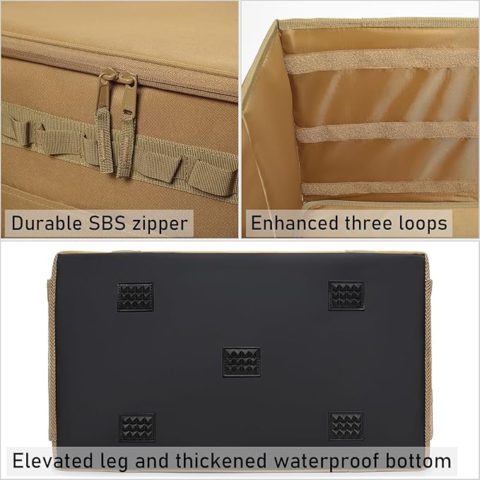 Tactical Camping Storage Bag Utility Tote Bag Camping Kitchen Organizer with Axe Holder &amp Shoulder Strap