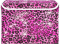 Leopard Gradient Glitter Decoration Sequins Peach Purple Storage Box with Lid Stackable Fabric Storage Large Storage Bins