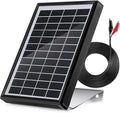 Sumind 12V 3.5W Solar Panel for Deer Feeder Waterproof Outdoor Solar Battery Charger Deer Feeder Battery Charger with Metal Mounting Bracket Alligator Clip