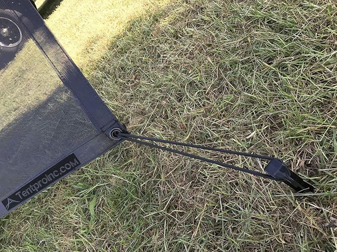 Tentproinc RV Awning Sun Shade Screen 7' X 9' 3'' (Fit for 10' Awning) Mesh Sunshade UV Blocker Shadescreen for Motorhome Camping Trailer Awning Sunscreen Screenshade - 3 Year Warranty (Black)