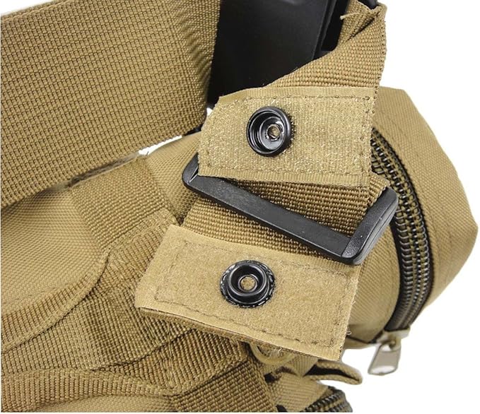 DLP Tactical Compact Range Bag/MOLLE Compatible EDC Bug Out Bag/Waist Pack (Coyote)
