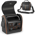Portable Power Station Bag Compatible with Jackery Explorer 500 Generator Storage Bag with Handle Back Cable Pocket &amp Adjustable Strap for Outdoor Camping and Emergency Backup