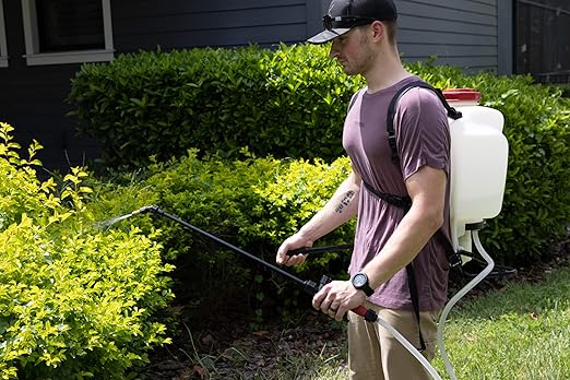 Mosquito Magician 1 Gallon Liquid Concentrate &amp 15L Battery Operated Backpack Sprayer - User-Friendly - for Yards Lawns Patios - Kills Mosquitoes Fleas Fire Ants - with 6 Natural Essential Oil