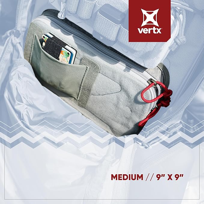 Vertx Pack Zip Pouch Organizer Insert Attachment for Backpack Bag Travel Organization Pouches