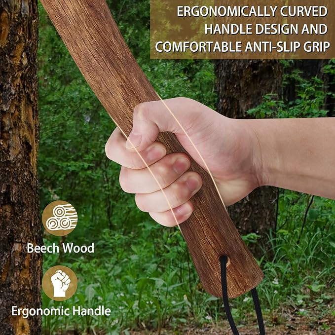 14.5 Hatchet Camping Axe Survival Axe with Sheath Bushcraft Hatchet with 1065 Carbon Steel and Beech Handle for Wood Chopping – Perfect for Outdoor Survival and Adventures