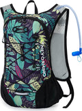 Lightweight Hydration Backpack Running Backpack with 2L Water Bladder Hydro Water Daypack for Cycling Hiking Rave for Men Women