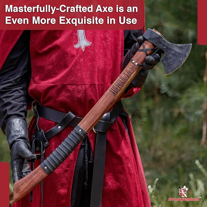 Armory Replicas™ Viking Battle Ready Wolf Heathen War Axe