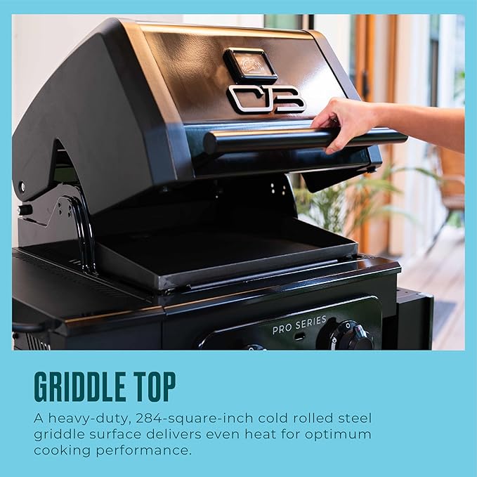 Charbroil Pro Series with Amplifire Infrared Technology 2-Burner Propane Gas Grill and Griddle Cabinet Black - 463676724