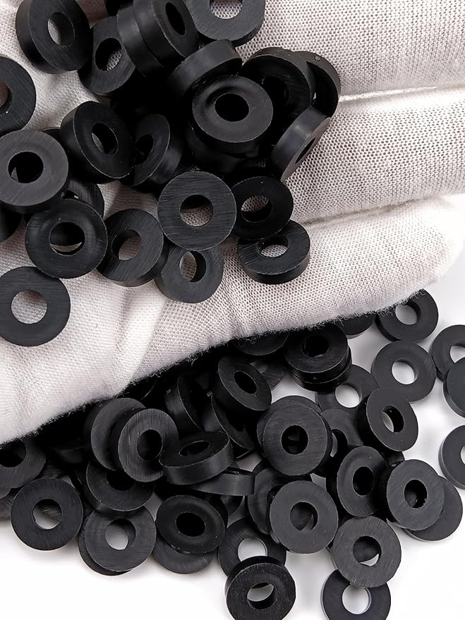 100 Pieces Rubber Washer Gasket Replacements Fit for Kydex Sheath Knife Case DIY Accessory