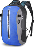 Trudave Waterproof Backpack Waterproof Submersible Backpack Floating TPU Coated Dry Bag with Airtight Zipper for Kayak Fishing Boating Hiking Blue(20L)