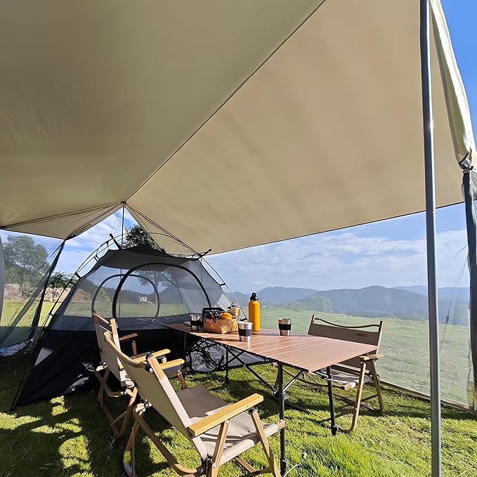 Mesh Canopy Tent – Spacious All-in-One Portable Shelter for Camping Sun Protection and Fishing