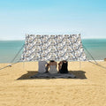 ALAZA Sloth on Branches Beach Tent Sun Shelter UPF50+ Protection Beach Shade Canopy w/ 4 Sandbags for Outdoor Camping Fishing Backyard Fun Picnic 10x9 ft