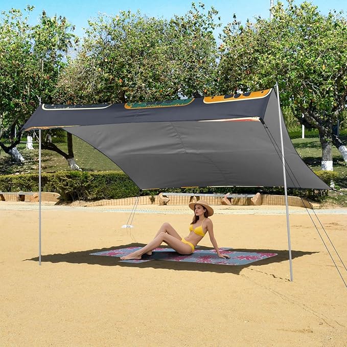 ALAZA Automobile Plate License Utah USA Or Indiana Different State Car Registration Beach Tent Sun Shelter Portable Canopy Sunshade for Outdoor Camping Picnics Backyard Fun 10x9 ft