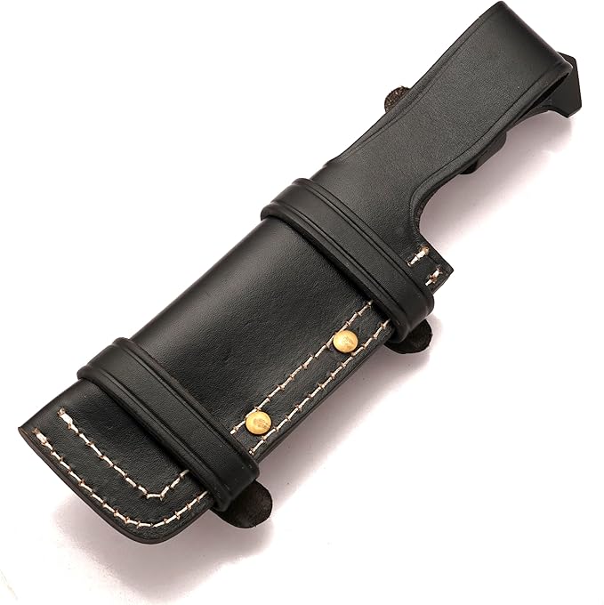 Fixed Blade Knife 10” Hunting Knife With Built-in Military Compass And Leather Sheath - G10 Handle Survival knives for Camping Hiking and Outdoor Use
