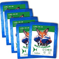 2.5 Mil Waterproof Tarp 6x8 Ft (5 Pack) | All-Weather Light Duty Upgraded 2.0 | Camping DIY Home Cover
