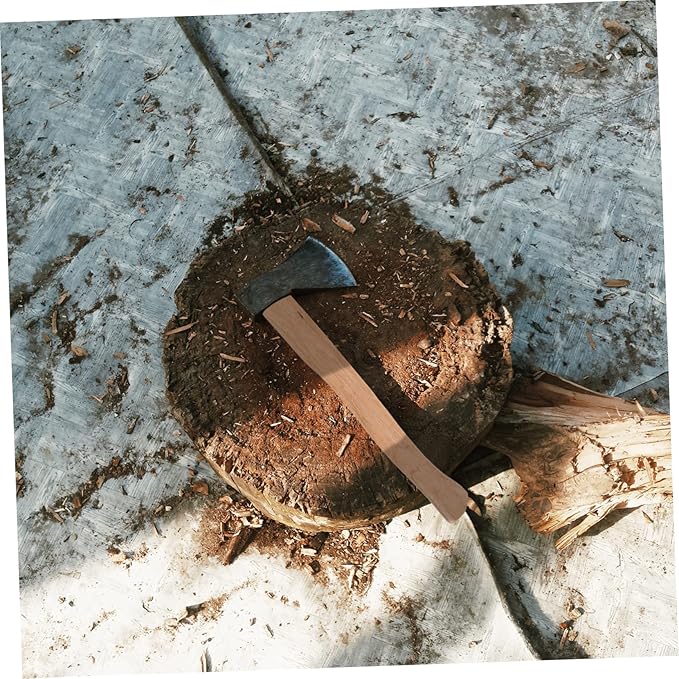 ULTECHNOVO Hatchet Handle Replacement Wood Material 40cm Wooden Axe Handle Universal Fit Easy to Renew
