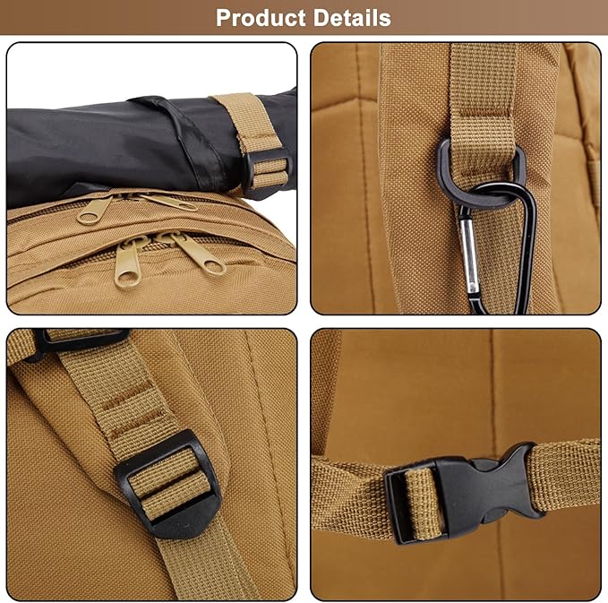 Men's Large Capacity Travel Backpacks Oxford Cloth Outdoor Tactical Duffle Bags Hiking Sports Camping Backpack (H/Multicolor)