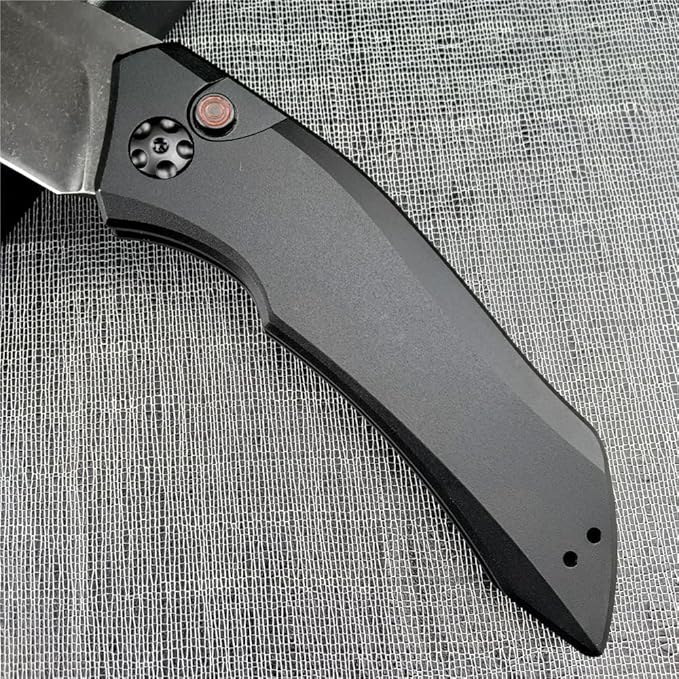 3.3'' 9Cr13MoV Steel Blade T6 Aviation Aluminum Handles Button Opening Speed Safe Assisted Outdoor Survival Knife EDC Hunting Tool Folding Pocket Knife with Clip