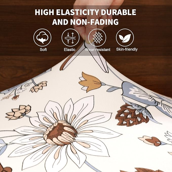 KRFOONN RV Dinette Cushion Covers Stretch Camper Cushions Cover Replacement Couch Cushion Slipcovers Washable Loveseat Slipcovers for Travel Trailer Couch Includes 2 Backrest Cover &amp 2 Bench Cover