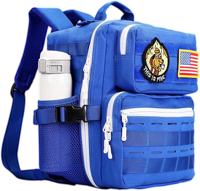 9L Mini Tactical Backpack for Men WomenSmall Military Tactical Backpack for SportGymHikingTravelCamping (Navy Blue)