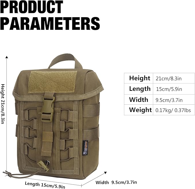Mardingtop 60L Hiking Backpack+ Molle Tactical Utility Pouch