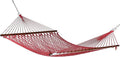 Caribbean Rope Hammock - 55 Inch - Soft-Spun Polyester (red)