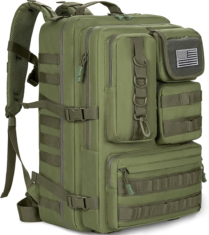ANILD Tactical Backpack 50L Army 3 Days Assault Pack Bag Military Molle Backpack Heavy Duty Rucksack Water Resistant