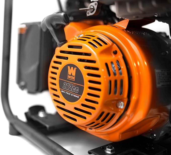 WEN GN400iX RV-Ready 4000-Watt Open Frame Inverter Generator with CO Shutdown Sensor Black/Orange