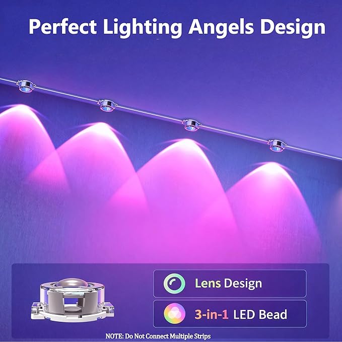 DIERLIGHT RGB Permanent Outdoor Lights 200FT Smart LED Eaves Lights with APP &amp Remote Control IP67 Waterproof Outdoor String Lights for Christmas HalloweenParty Garden Patio House Decor