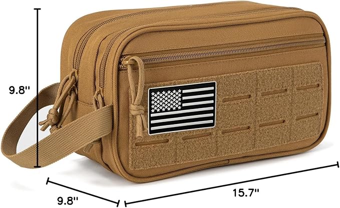 QT&ampQY 25L Tactical backpack &amp Tactical Toiletry Bag…