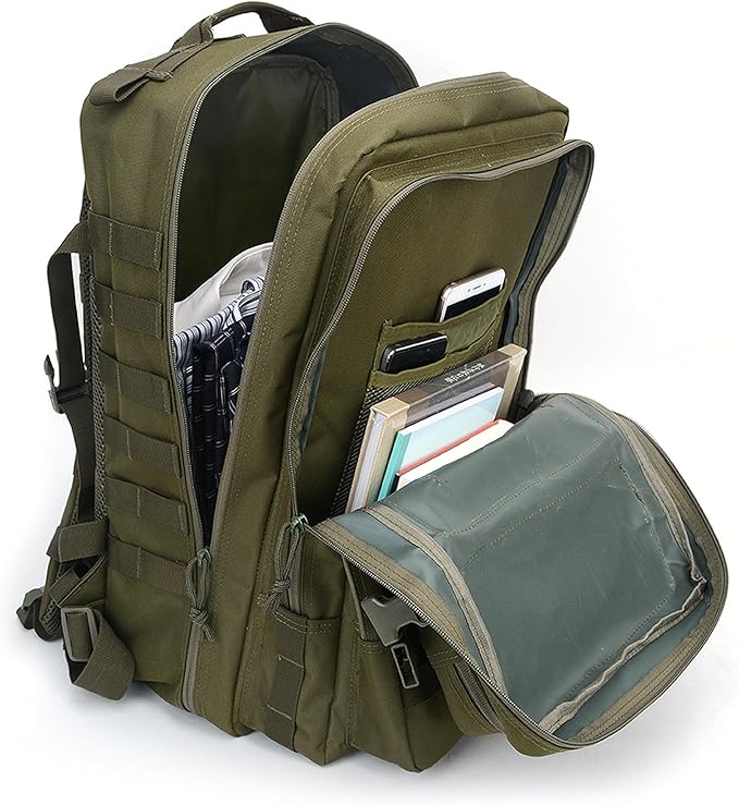Lovelinks21 Hiking Assault Backpack Waterproof Motorcycle Backpack Bug Out Pack Rucksack for Outdoor Hiking