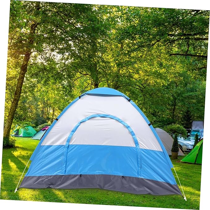 GANAZONO 1set Portable Beach Tent Uv Wear-Resistant Easy Setup Shelter for Outdoor Camping Hiking and Picnics Fits People Ventilated and Carry Bag