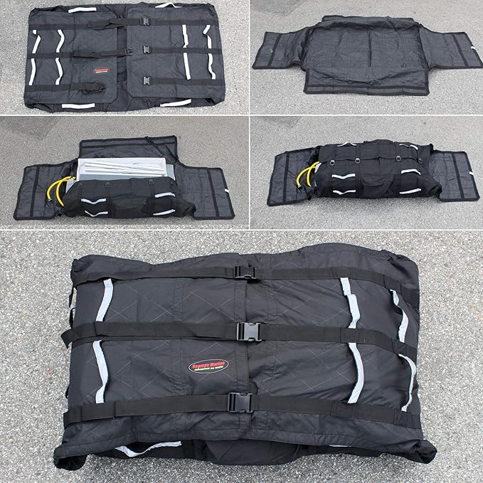 Seamax Foldable Inflatable Boat (Hull) Storage and Carrying Bag with Sunlitec Fabric Reflective Handles