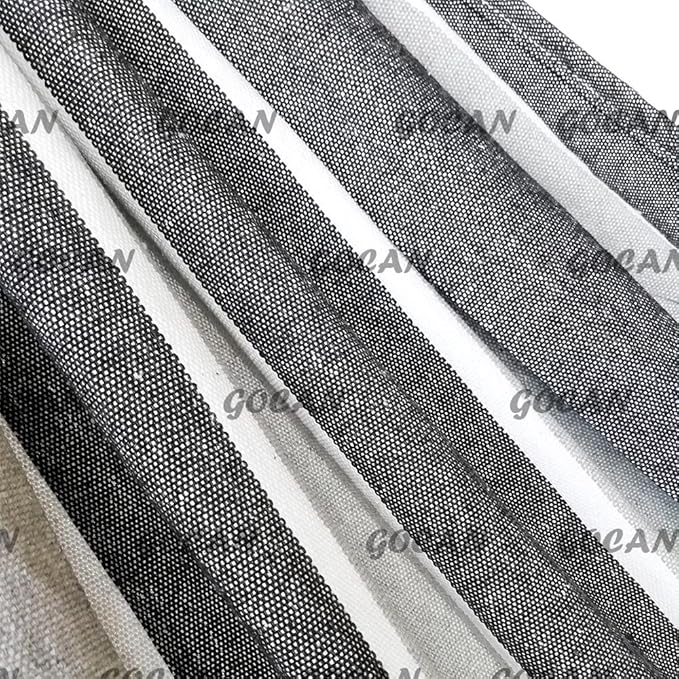 GOCAN Brazilian Double Hammock 2 Person Extra Large Canvas Cotton Hammock for Patio Porch Garden Backyard Lounging Outdoor and Indoor (Gray Stripe)