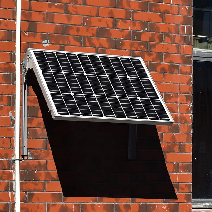 SUNER POWE Adjustable Solar Panel Mount Racks - Folding Mounting Tilt Brackets for Wall Roof RV and Off Grid Solar System