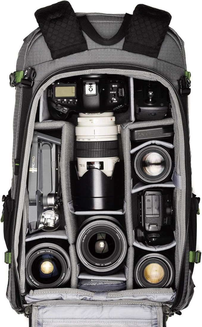 Think Tank BackLight Elite 45L Camera Daypack Backpack for DSLR Mirrorless Photography and Video - Grey