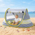 Poray Portable Baby Beach Tent with UPF 50+ Sun ShelterMosquito Net and Sunshade Ideal Pop Up Kids Travel Tent with Carry Bag &amp 2 StakesOutdoor Indoor Play and Sun Protection