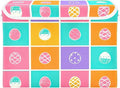 Christmas Storage Baskets with Lids Colorful Eggs Collapsible Bins Stackable Fabric Linen Baskets Closet Organizer Container 16.5x12.6x11.8