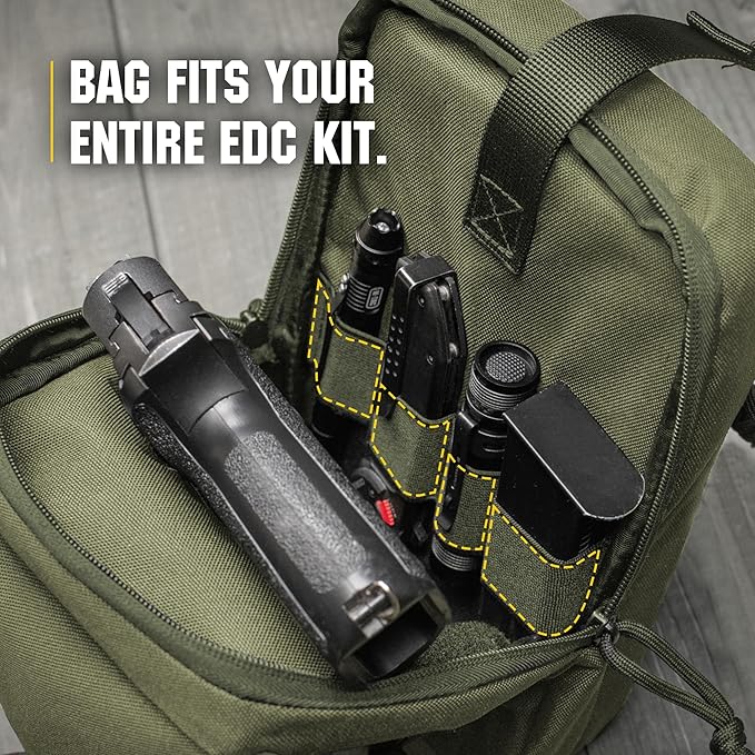 M-Tac CCW Sling Bag for Men &amp Women - EDC Shoulder Bag Tactical - Crossbody Concealed Carry Bag - Mens Chest Pack