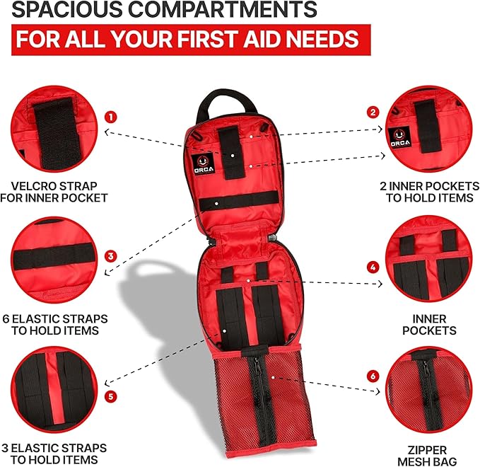 Orca Tactical MOLLE Rip Away EMT First Aid IFAK Pouch Medical Empty Bag