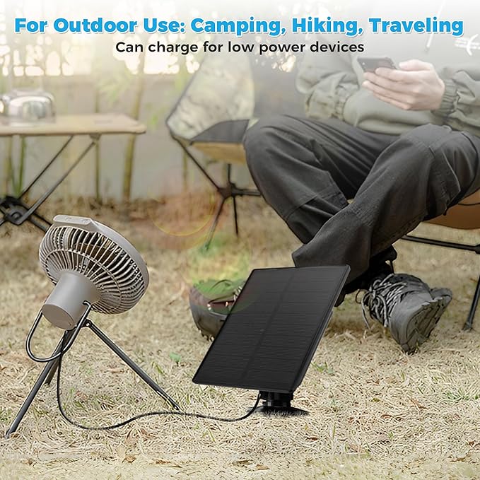 Loyala Solar Panel for Blink Blink Outdoor Camera Solar Panel Outdoor Security Camera Solar Powered Kit with 360° Adjustable Mounting IP66 Waterproof 9.8 Ft Charging Cable (2 Black-2W)