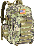 EZshoot 40L Tactical Backpack Military Backpack for Men Women Army Molle Rucksack Assault Pack Bug Out Bag Large Daypack (Auriclash)