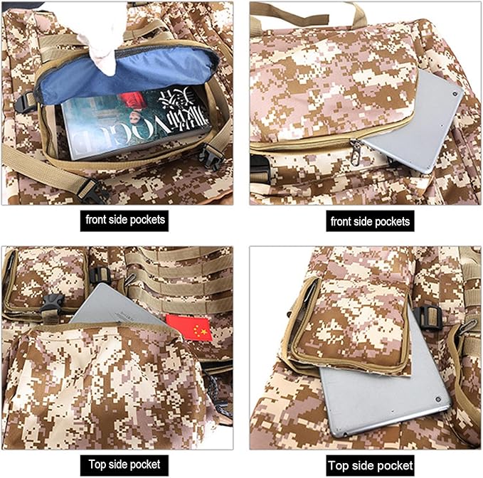 VIDECOR Sling Bag for Men Tactical Sling Backpack Large Shoulder Crossbody Bags Heavy Duty Water Resistant DaypackB