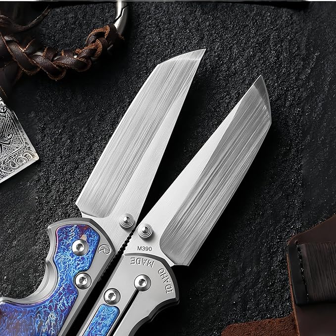Pocket Knife Hunting Knives &amp Tools Knifes HRC 61 Titanium Alloy Handle Folding Knife Outdoor Knife Gifts for Hunters Men who have Everything Men Gifts