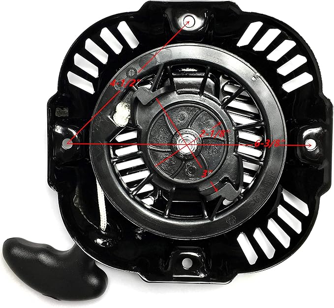 Recoil Starter for Generac 208CC 196CC 212CC 2900PSI 3100PSI Pull Power Pressure Washer Compatible 0J08074SRV 0K68130112 0J08070SRV 0J08071SRV GP3250 GP3300 GP3500 GP3600 Generator