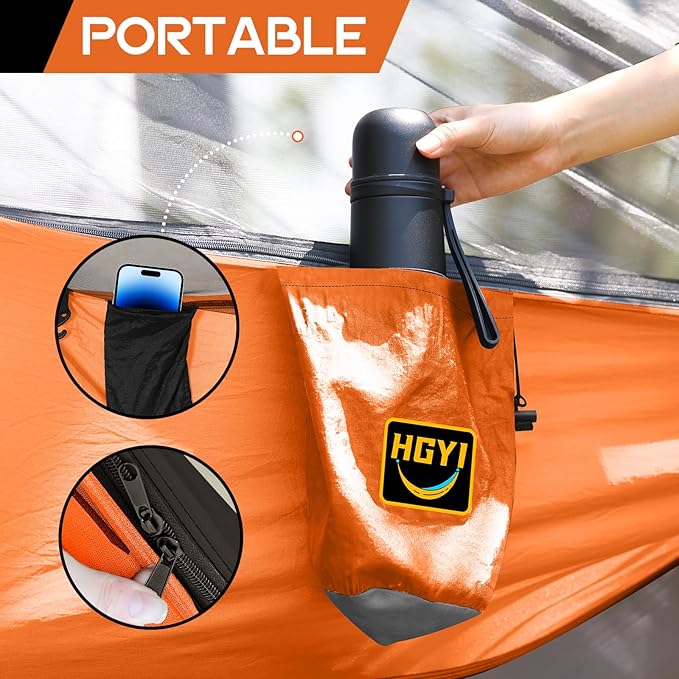 Camping Hammock Mosquito NetDouble &amp Single Portable Hammocks Hammocks with 2 Tree StrapsHammock Tent for Travel CampingCamping Accessories for Indoor Outdoor Hiking Backpacking Backyard Beach