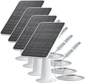 Solar Panel Charger Compatible with Eufycam 3/3C/2C/2C Pro/E40/E20/2/2 Pro/E/L20/L40/Solo/SoloCam Spotlight 5W Solar Panel for Eufy Camera Micro USB &amp USB-C Port 9.8ft Cable P65 Waterproof 4