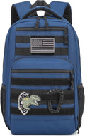 Kids Tactical Backpack Army Molle Bookbag Military Boys Backpack for School Outdoor Camping Blue